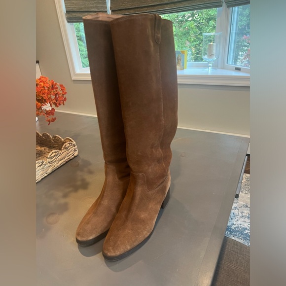 Like New J. Crew Brown Suede Knee high Boots - Size 7 - Picture 4 of 6